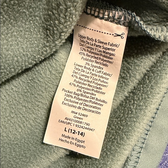 Avia Quilted Jacket in Teal Blue - Picture 10 of 10